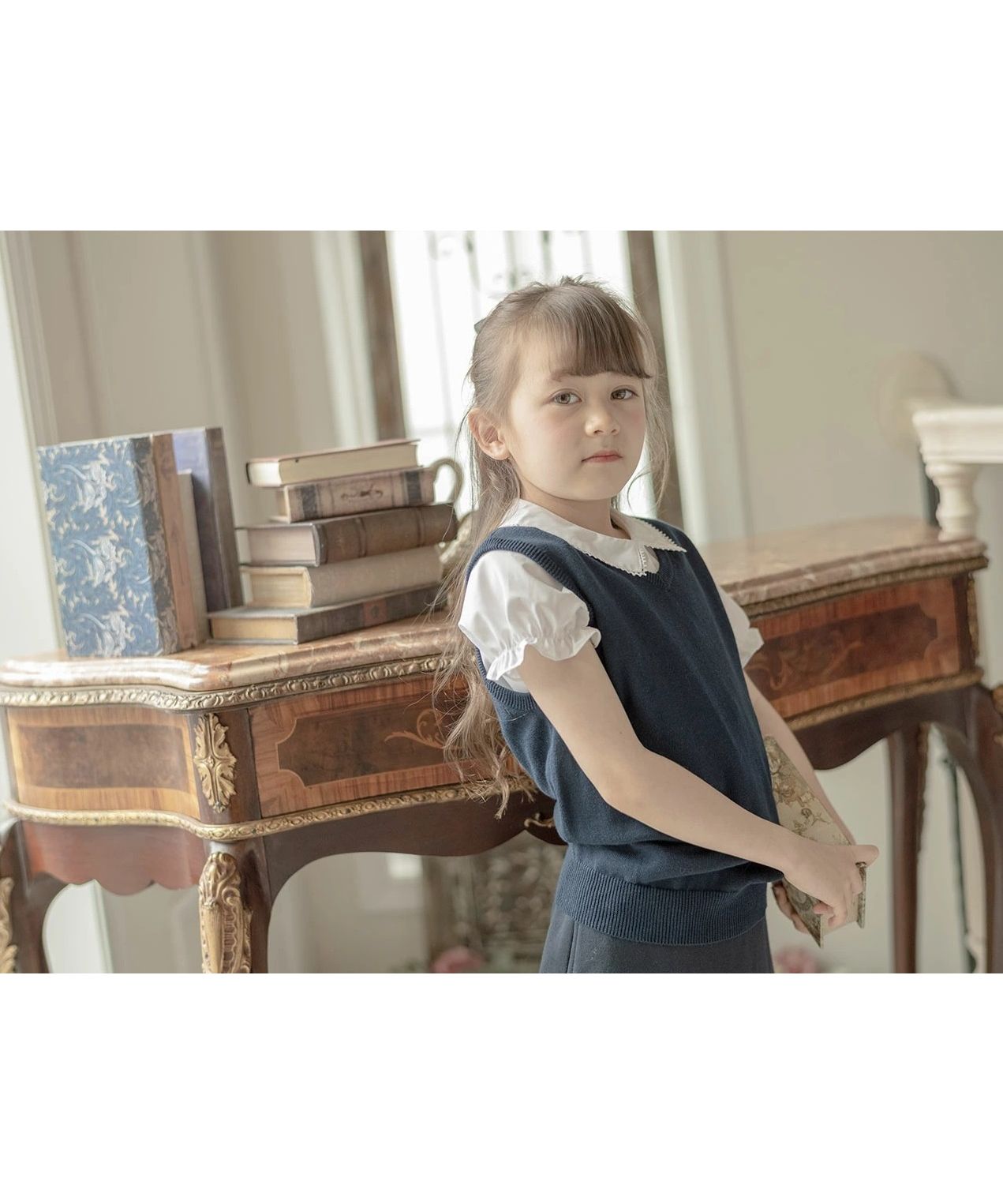 キャサリンコテージ Catherine Cottage コットンニットスクールベスト