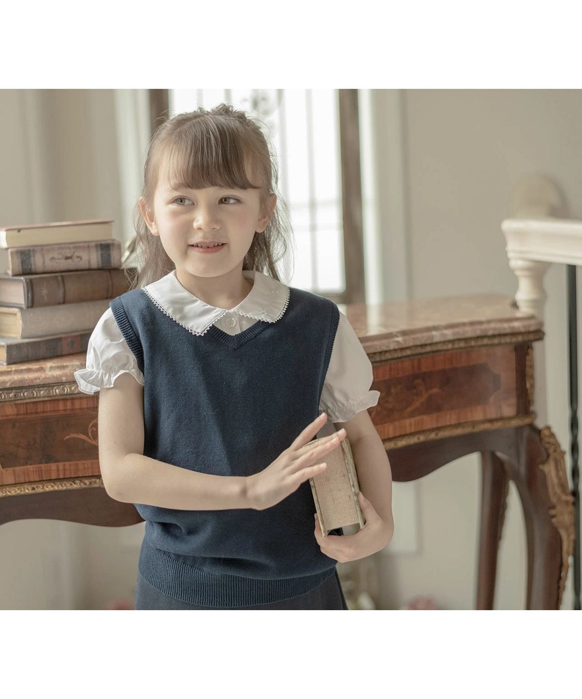 キャサリンコテージ Catherine Cottage コットンニットスクールベスト