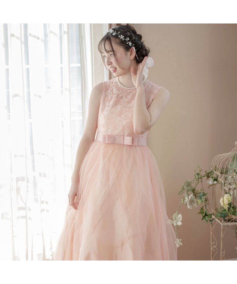 Catherine Cottage Decollete Sheer Lace Long Dress