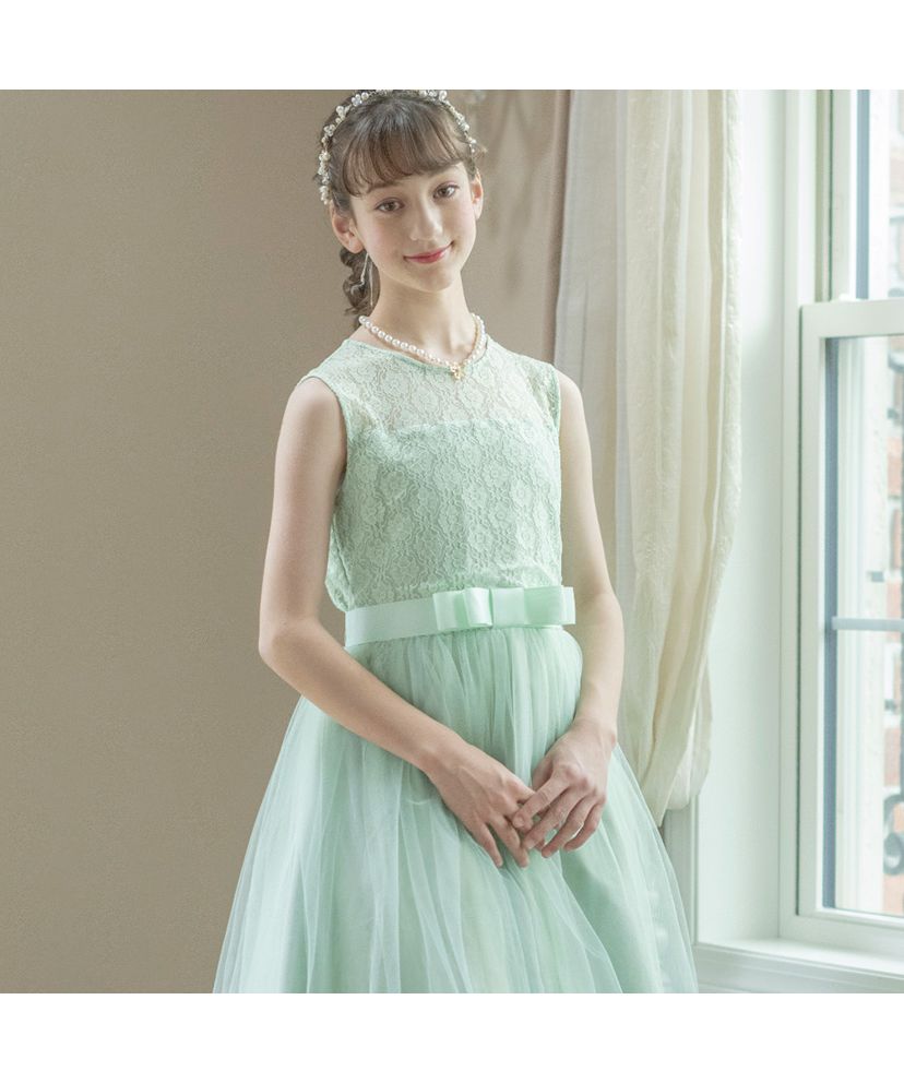 Catherine Cottage Decollete Sheer Lace Long Dress