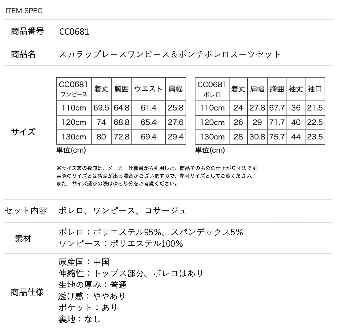 キャサリンコテージ Catherine Cottage スカラップレースワンピース＆ポンチボレロスーツセット （ミント[MNTJ]） ミント[MNTJ]