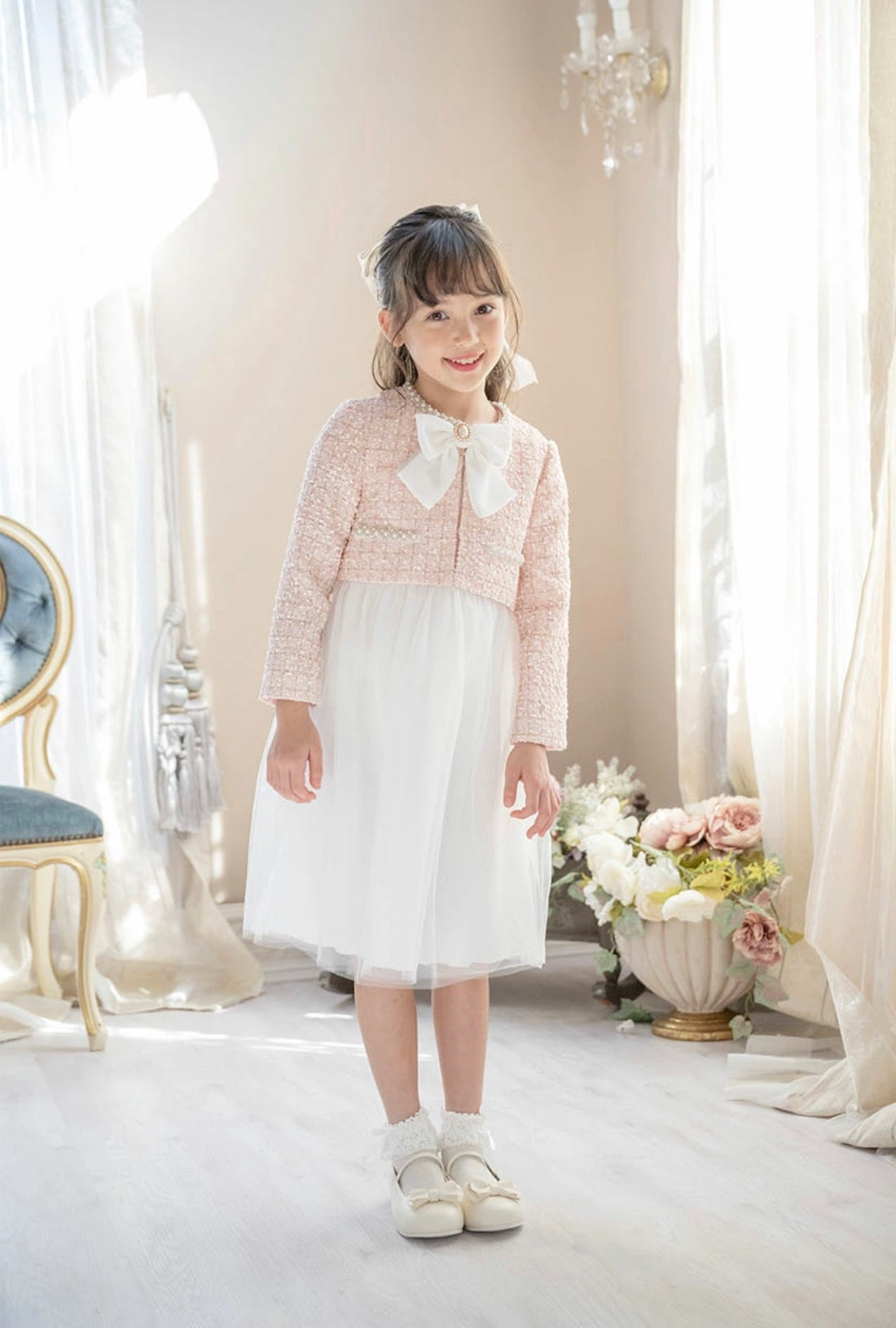 キャサリンコテージ Catherine Cottage ツイードボレロジャケット+チュールワンピースセット