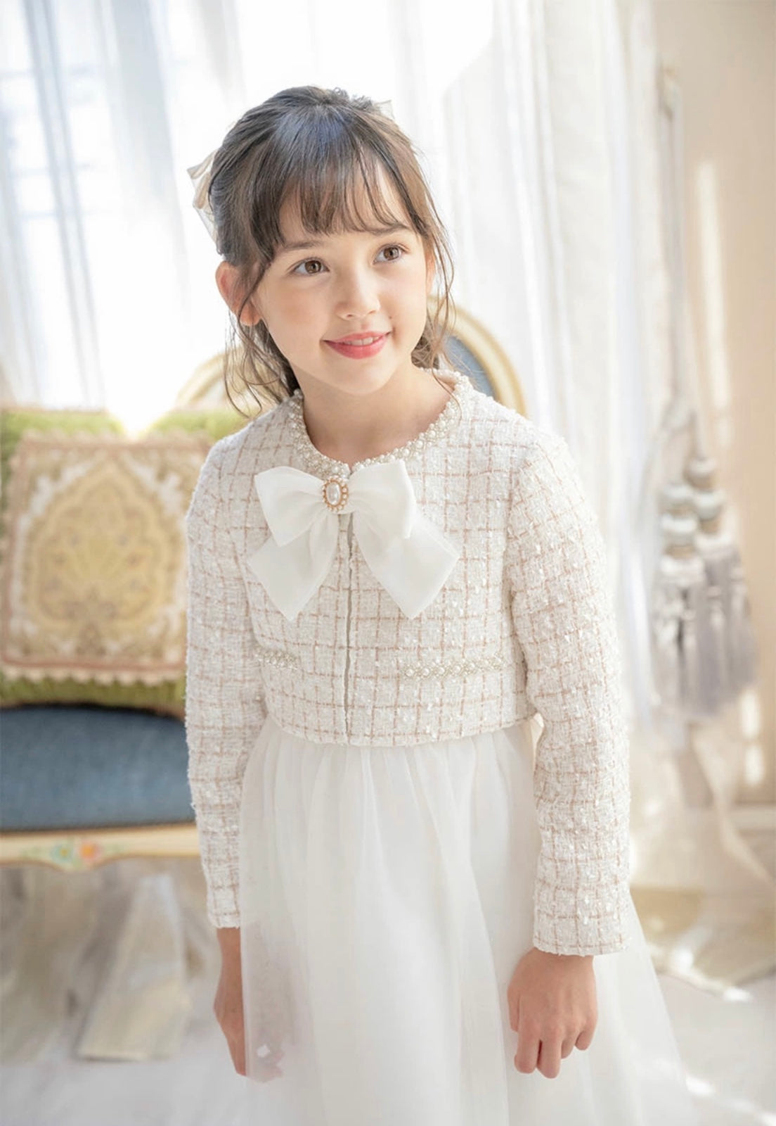 キャサリンコテージ Catherine Cottage ツイードボレロジャケット+チュールワンピースセット