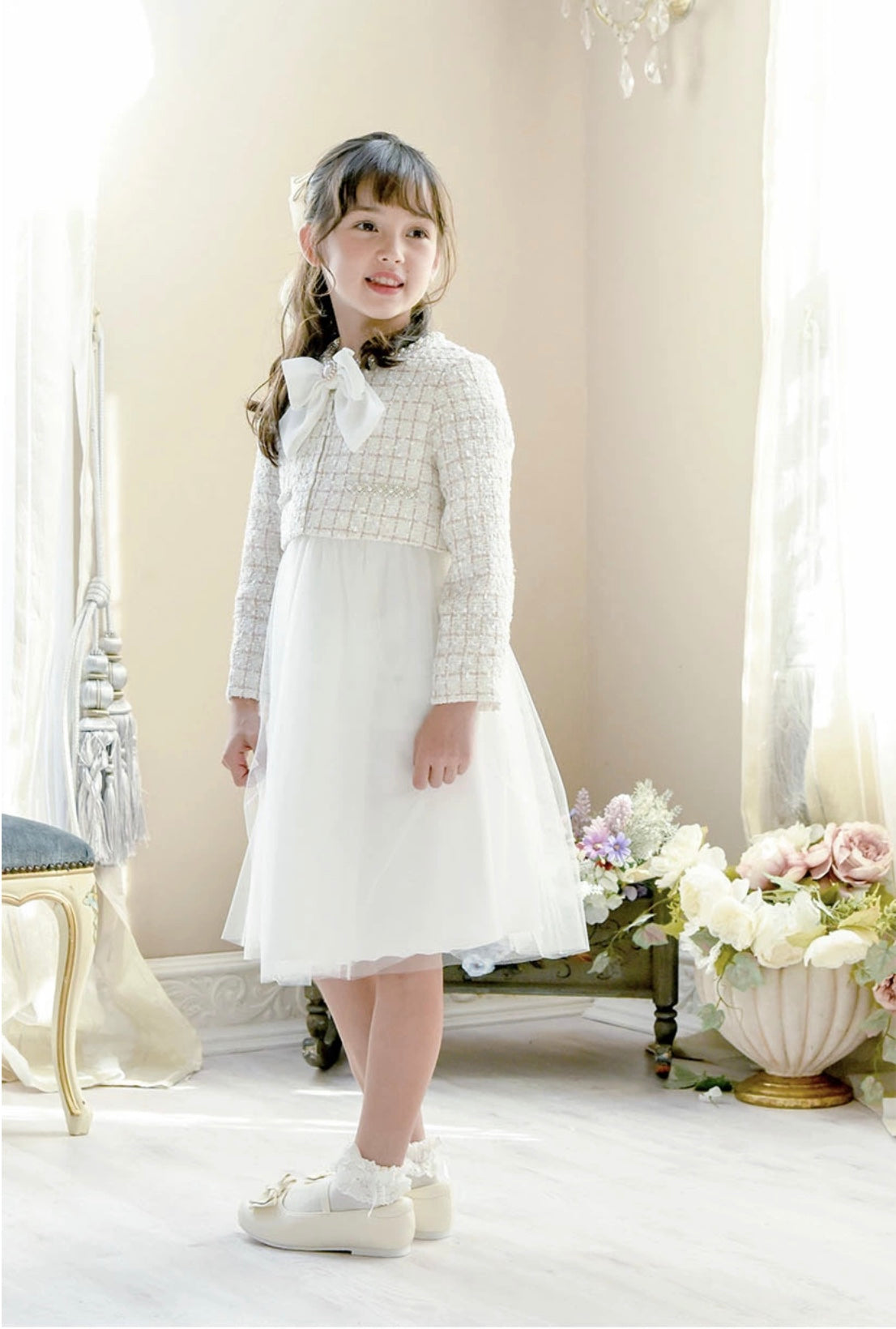 キャサリンコテージ Catherine Cottage ツイードボレロジャケット+チュールワンピースセット