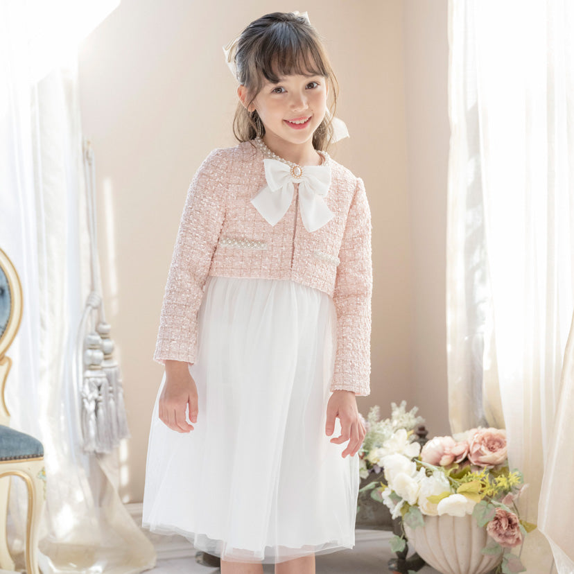 キャサリンコテージ Catherine Cottage ツイードボレロジャケット+チュールワンピースセット