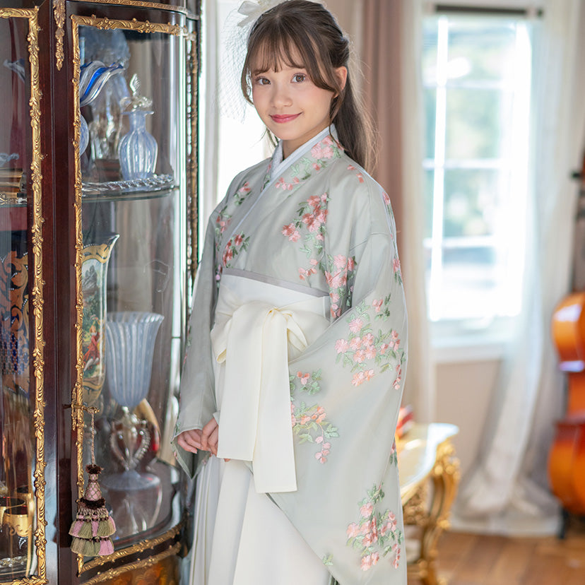 キャサリンコテージ Catherine Cottage 刺繍チュールレース袴一体型着物ワンピース