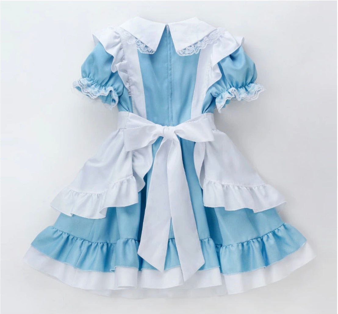 Catherine Cottage Light Blue Alice Apron Dress