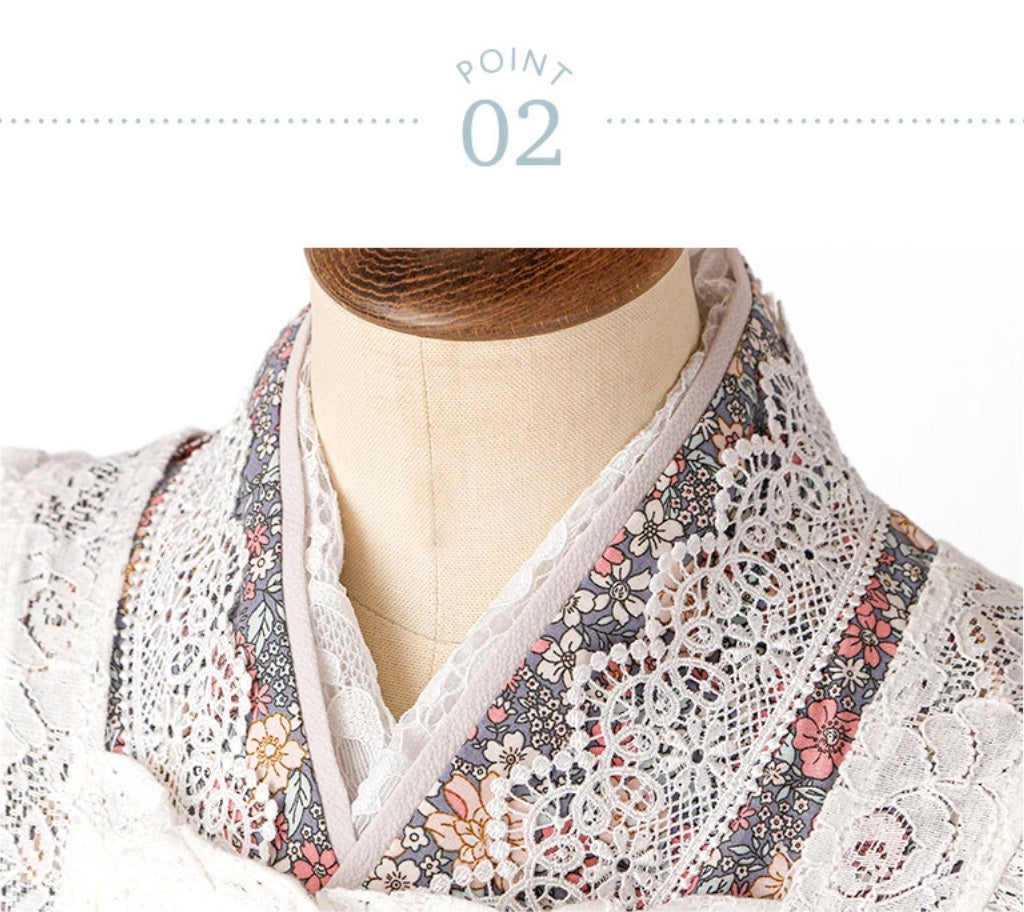 キャサリンコテージ Catherine Cottage レースエプロン着物ワンピース （ダリアベージュ[OWT]） ダリアベージュ[OWT]