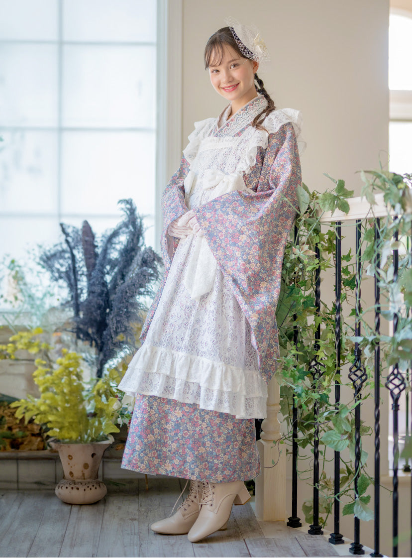 キャサリンコテージ Catherine Cottage レースエプロン着物ワンピース （ダリアベージュ[OWT]） ダリアベージュ[OWT]