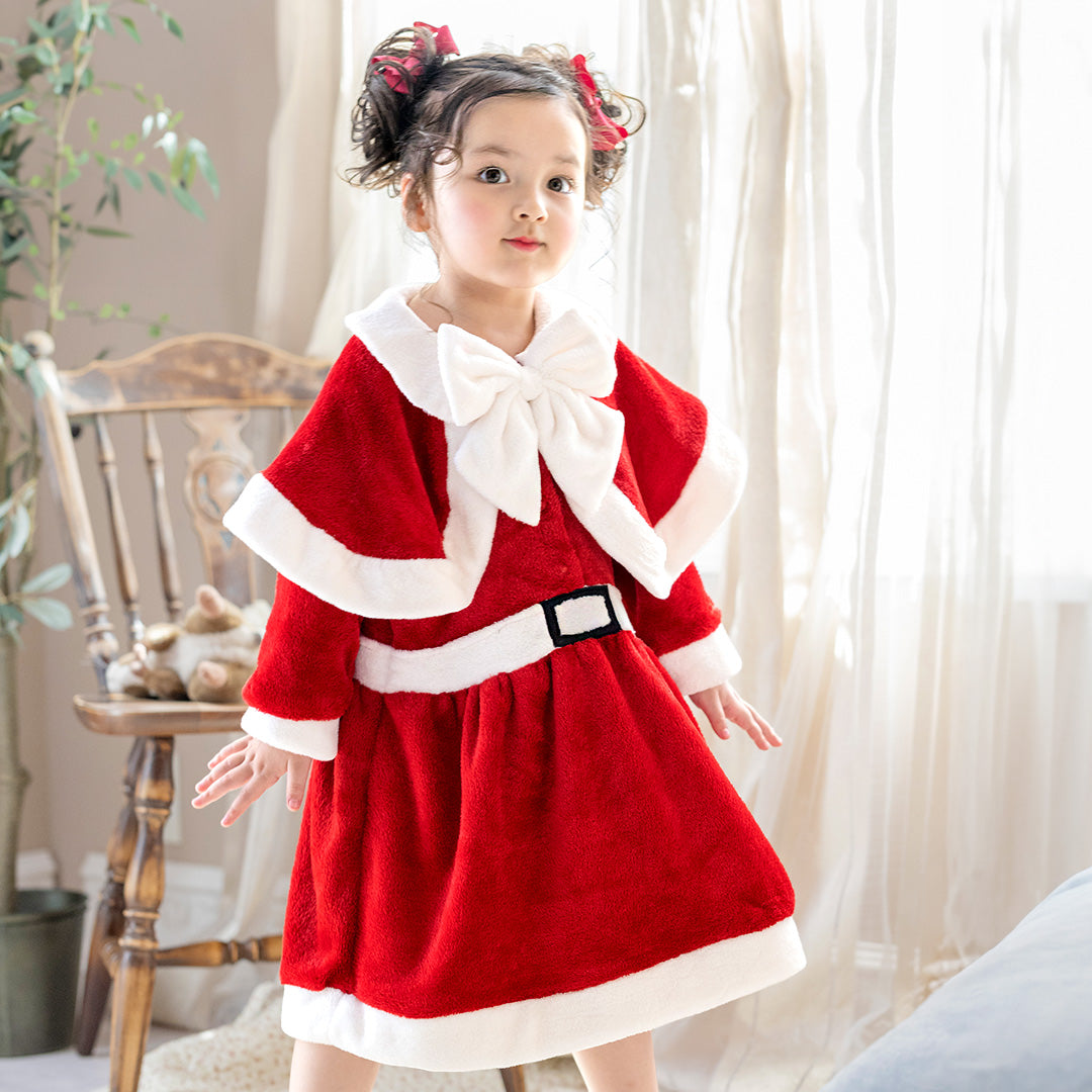 キャサリンコテージ Catherine Cottage ケープ付きキッズサンタワンピース （レッド[RED]） レッド[RED]