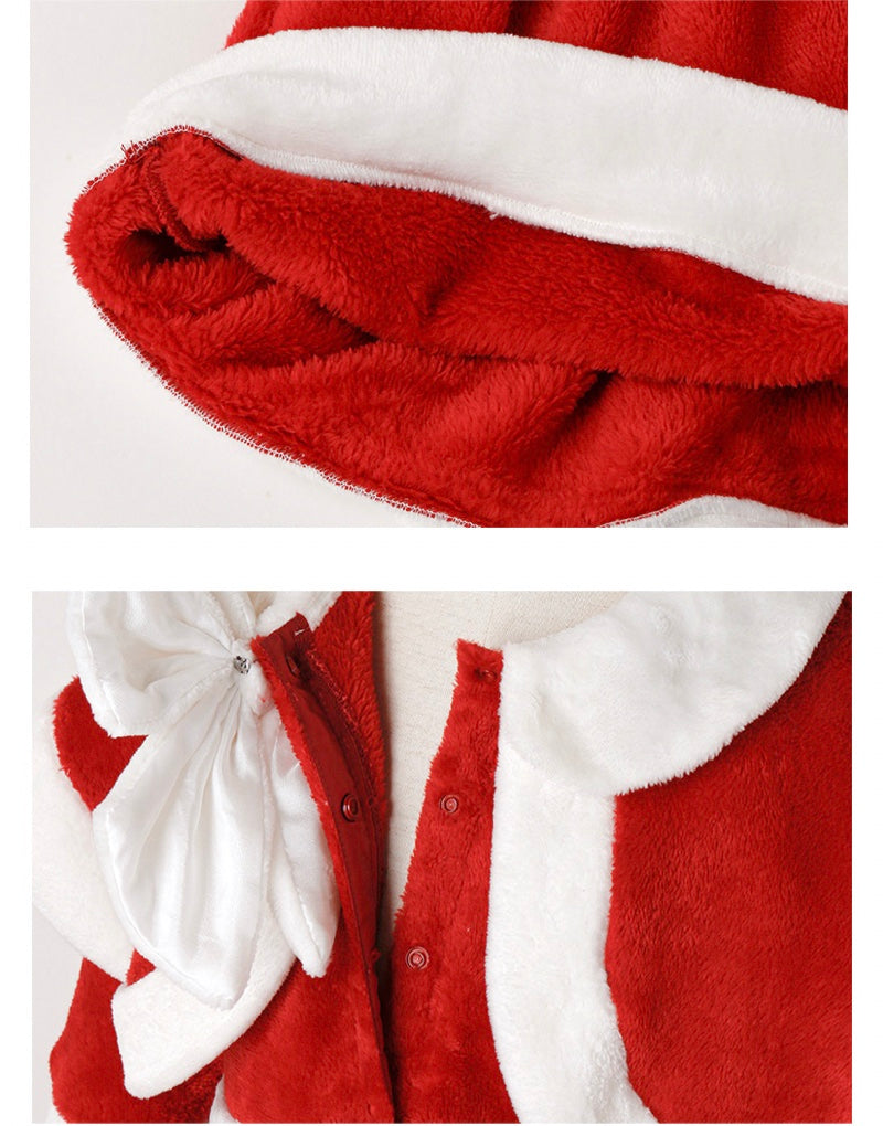 キャサリンコテージ Catherine Cottage ケープ付きキッズサンタワンピース （レッド[RED]） レッド[RED]