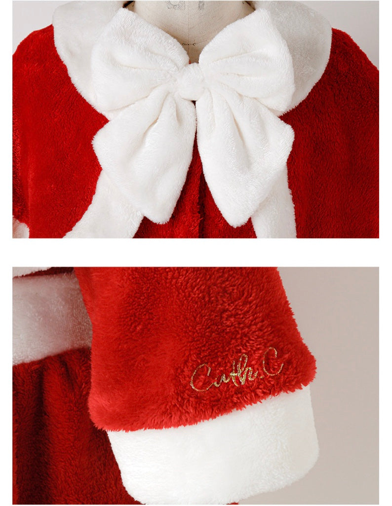 キャサリンコテージ Catherine Cottage ケープ付きキッズサンタワンピース （レッド[RED]） レッド[RED]
