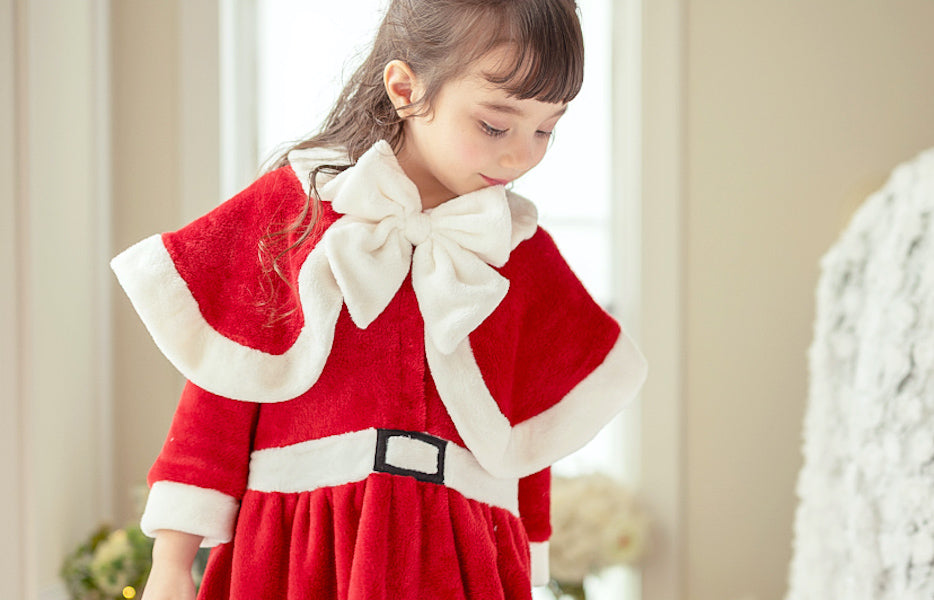 キャサリンコテージ Catherine Cottage ケープ付きキッズサンタワンピース （レッド[RED]） レッド[RED]