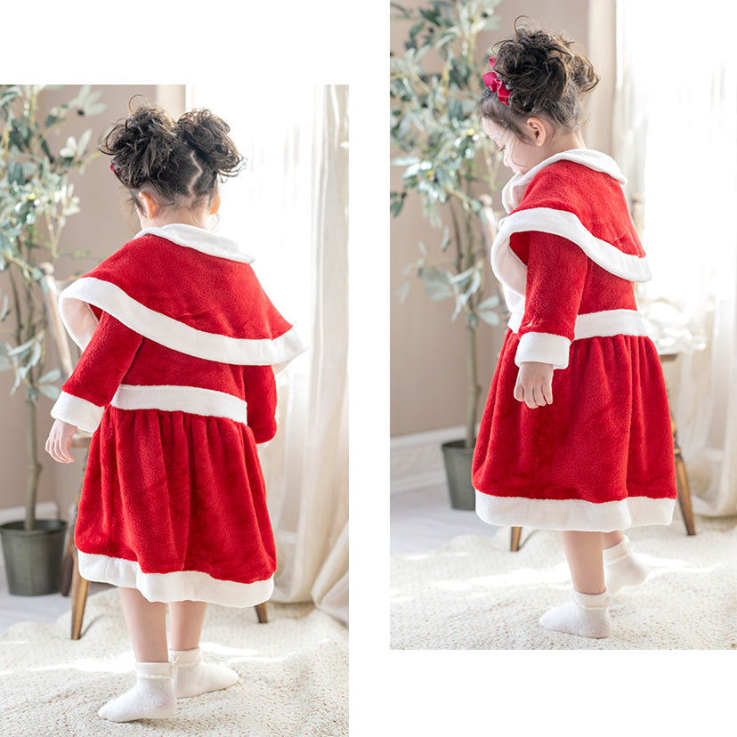 キャサリンコテージ Catherine Cottage ケープ付きキッズサンタワンピース （レッド[RED]） レッド[RED]