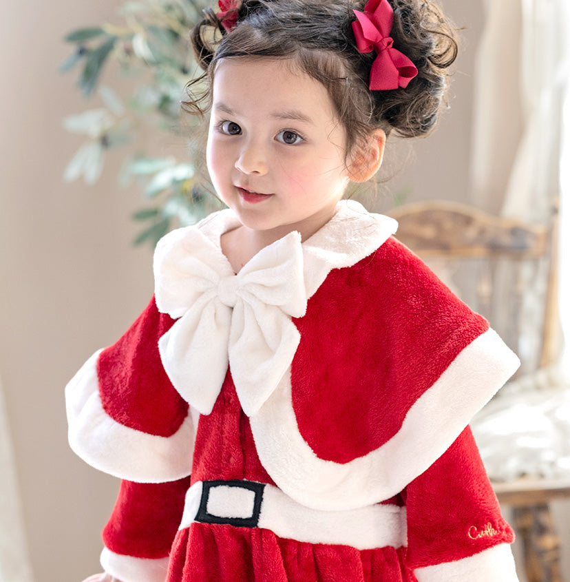 キャサリンコテージ Catherine Cottage ケープ付きキッズサンタワンピース （レッド[RED]） レッド[RED]