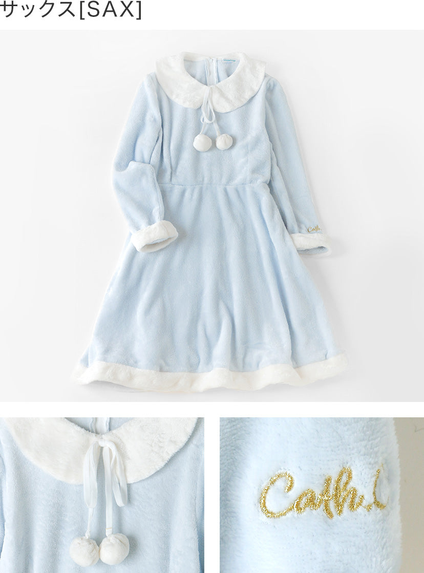 キャサリンコテージ Catherine Cottage ぽんぽん付きサンタワンピース （レッド[RED]） レッド[RED]