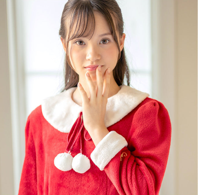 キャサリンコテージ Catherine Cottage ぽんぽん付きサンタワンピース （レッド[RED]） レッド[RED]