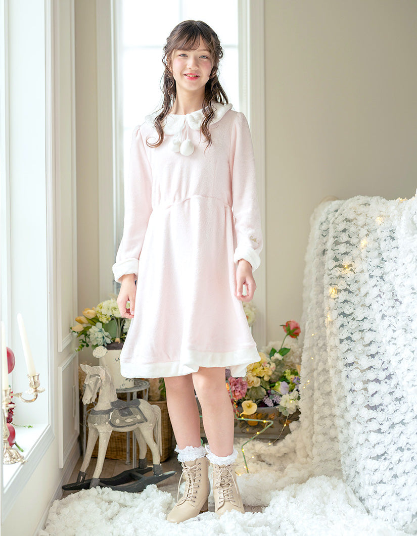 キャサリンコテージ Catherine Cottage ぽんぽん付きサンタワンピース （レッド[RED]） レッド[RED]