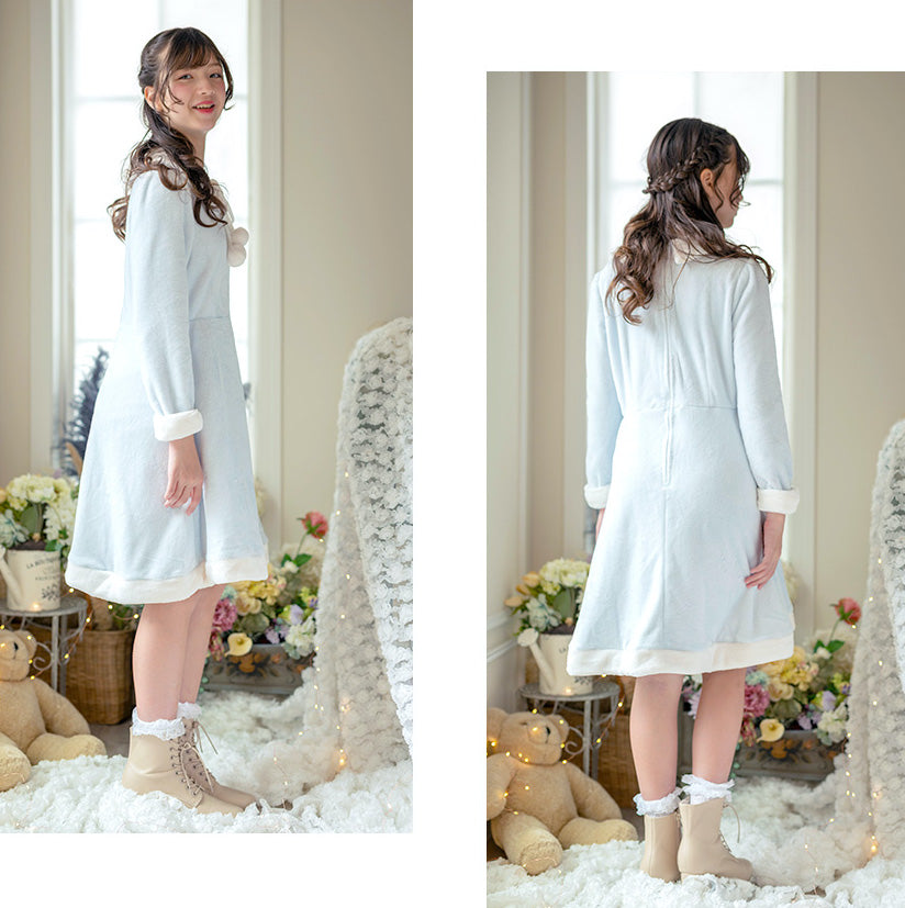 キャサリンコテージ Catherine Cottage ぽんぽん付きサンタワンピース （レッド[RED]） レッド[RED]