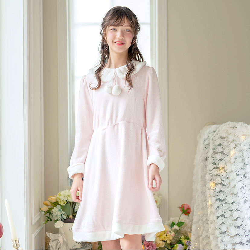 キャサリンコテージ Catherine Cottage ぽんぽん付きサンタワンピース （ピンク[PNK]） ピンク[PNK]
