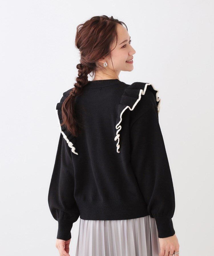 キューティーブロンド Cutie Blonde 配色フリルニット （ピンク(071)） ピンク(071)