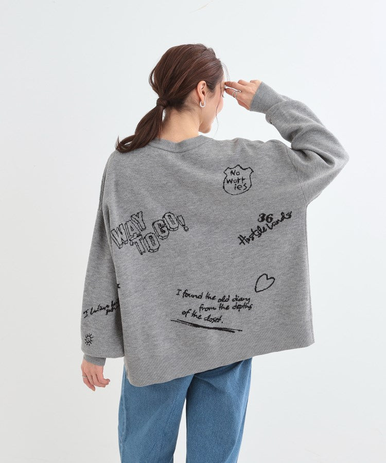 キューティーブロンド Cutie Blonde 刺繍アソート Vネックカーディガン （ネイビー(294)） ネイビー(294)