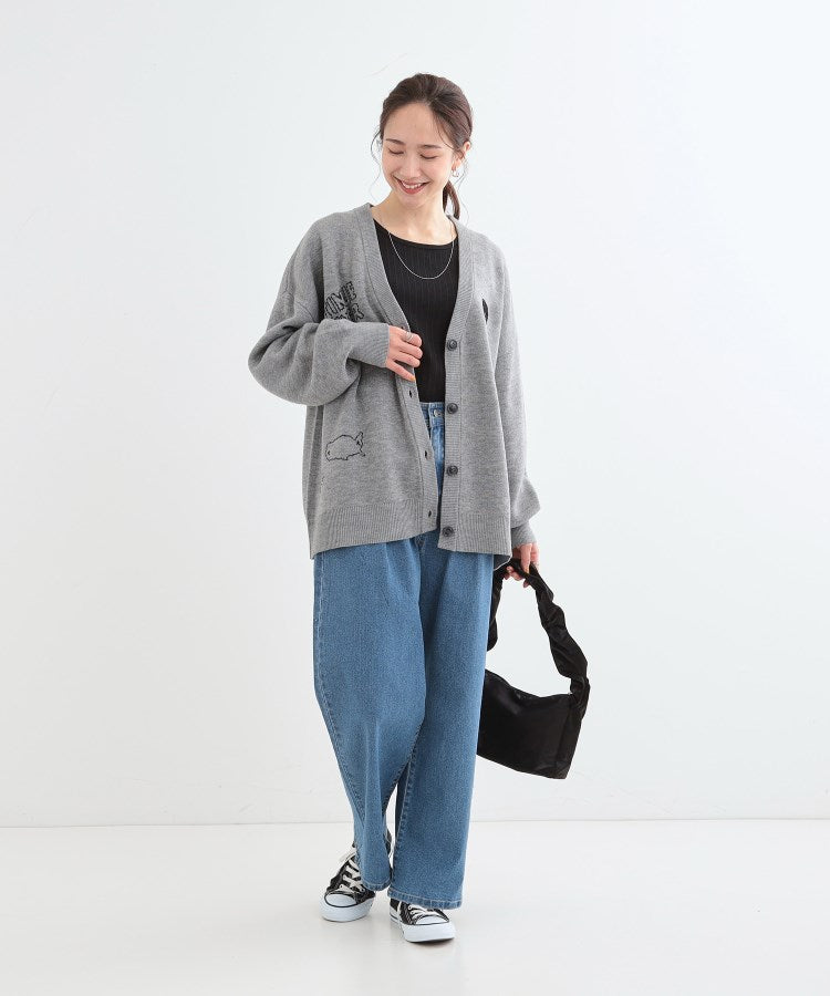 キューティーブロンド Cutie Blonde 刺繍アソート Vネックカーディガン （ネイビー(294)） ネイビー(294)