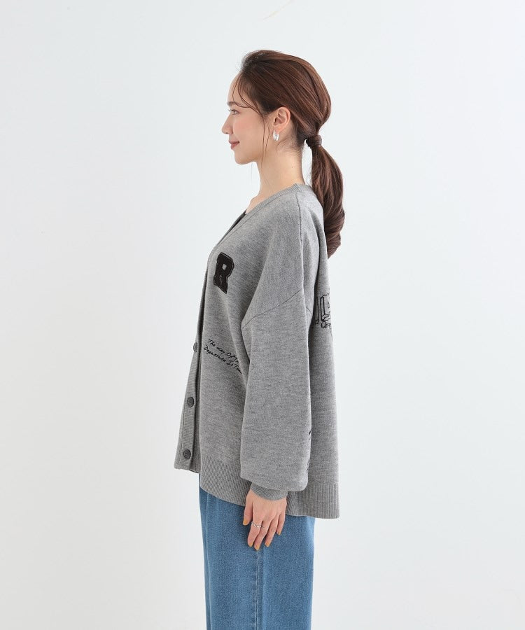 キューティーブロンド Cutie Blonde 刺繍アソート Vネックカーディガン （ネイビー(294)） ネイビー(294)