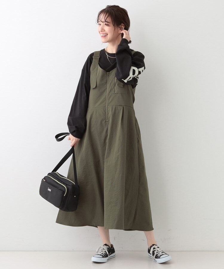 キューティーブロンド Cutie Blonde フロントZIP胸ポケットジャンドレ （カーキ(027)） カーキ(027)