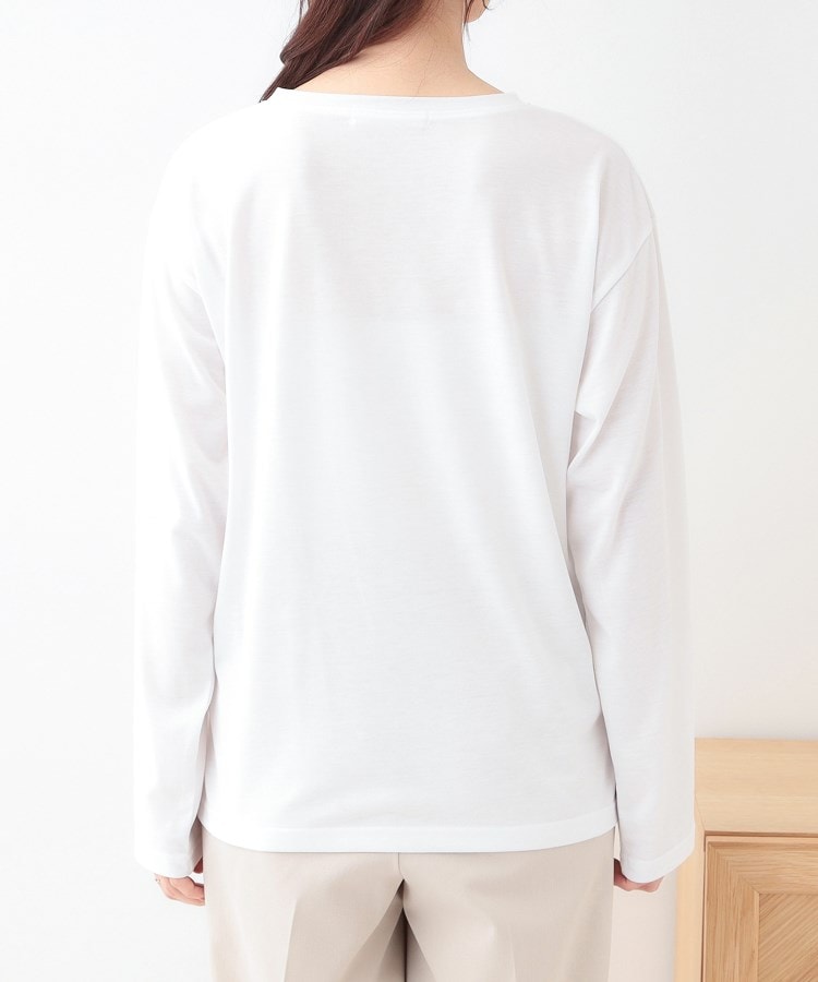 キューティーブロンド Cutie Blonde 【2枚セット】光沢カノコ編み配色ニット×ロンTセット （オフホワイト(503)） オフホワイト(503)