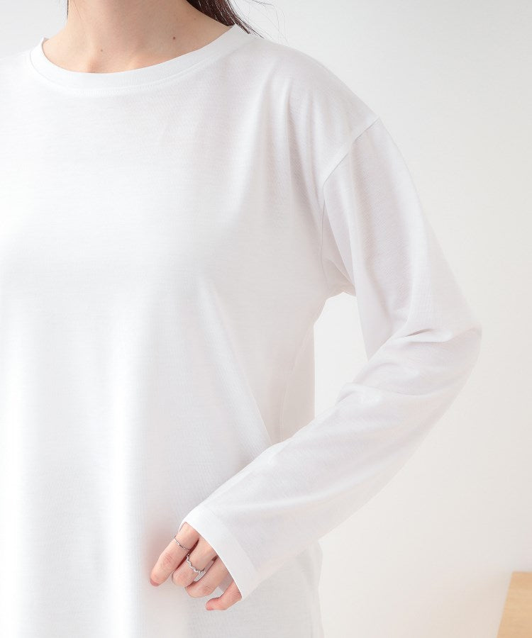 キューティーブロンド Cutie Blonde 【2枚セット】光沢カノコ編み配色ニット×ロンTセット （オフホワイト(503)） オフホワイト(503)