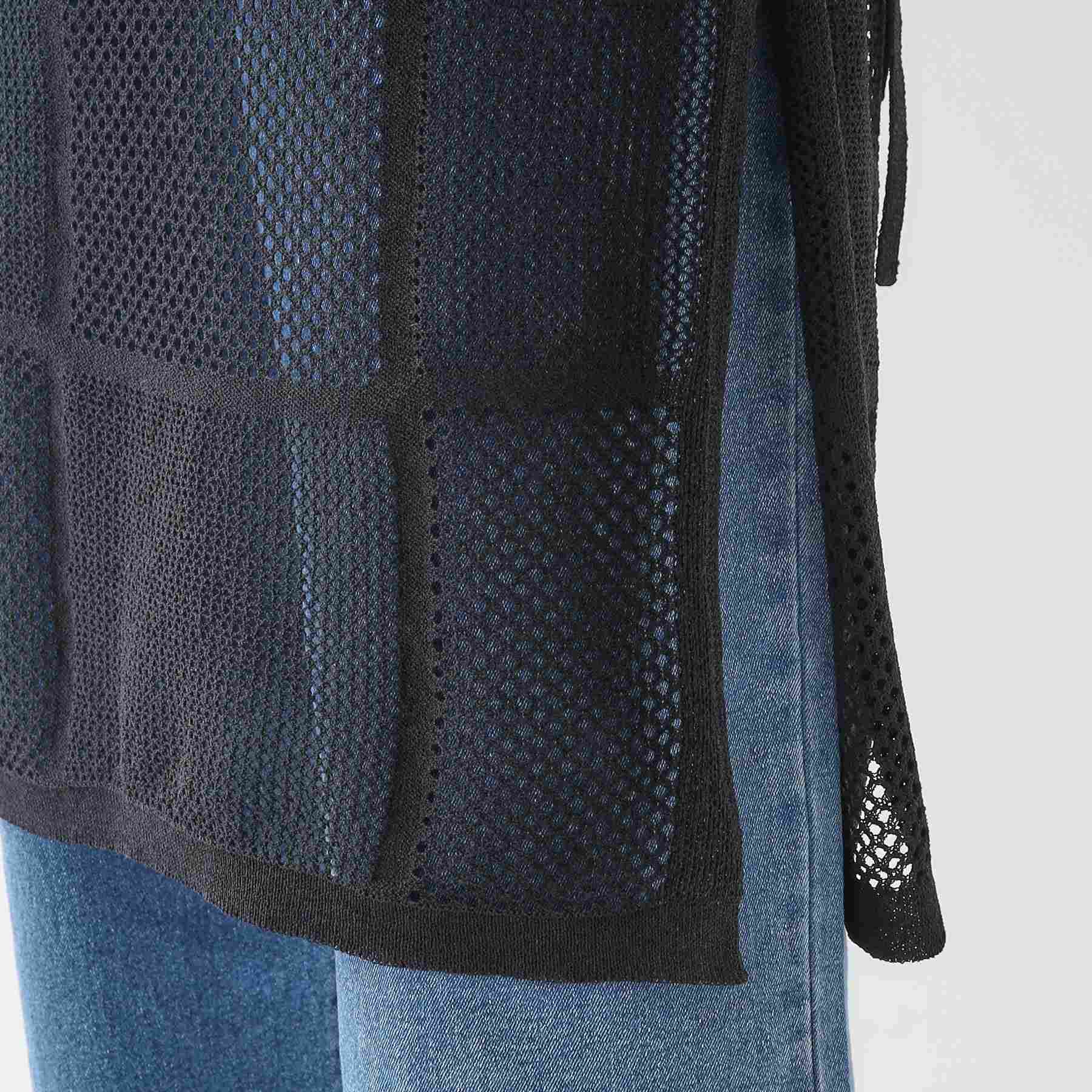 キューティーブロンド Cutie Blonde パッチワーク風ニット 巻きスカート （ブラック(019)） ブラック(019)