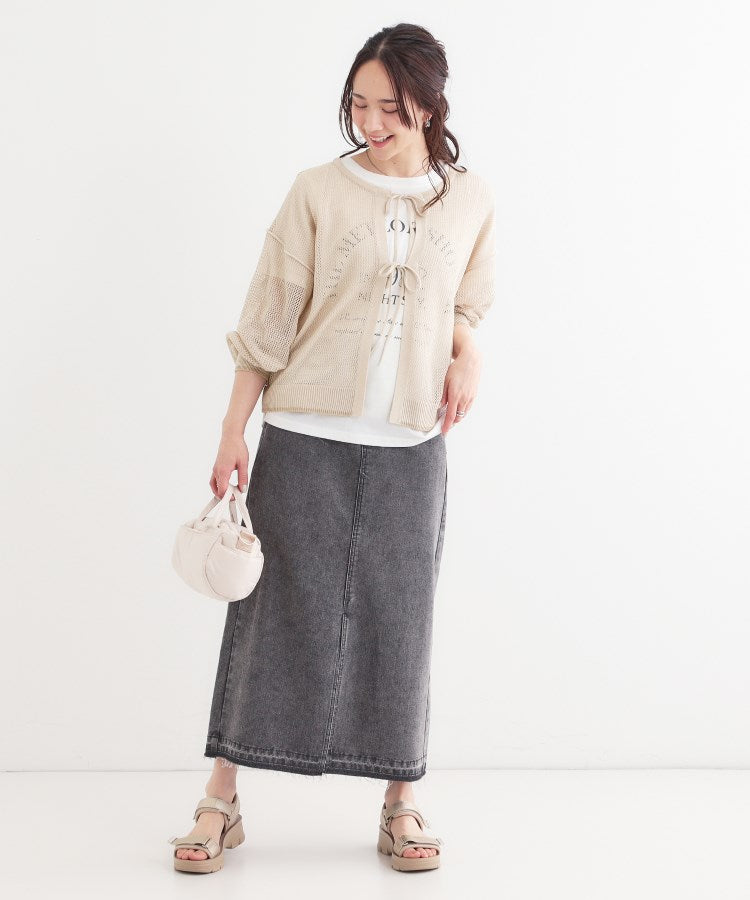 キューティーブロンド Cutie Blonde 【2点セット】メッシュ2WAYニット×ロゴTシャツセット （オレンジ(067)） オレンジ(067)