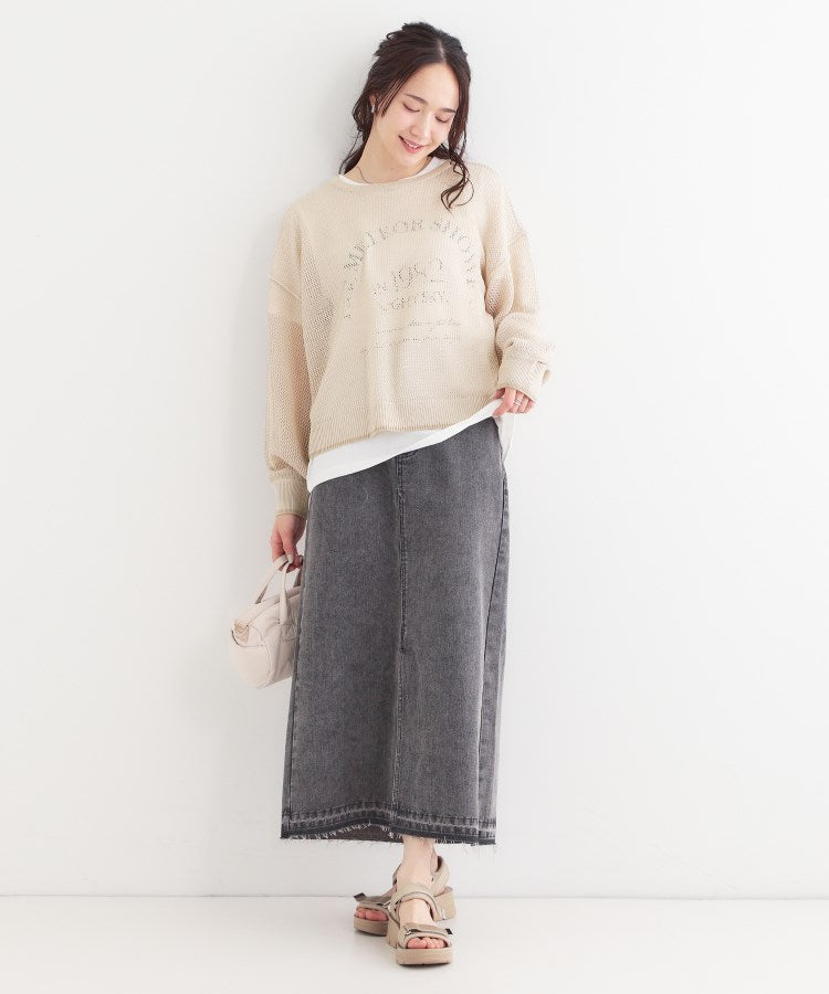 キューティーブロンド Cutie Blonde 【2点セット】メッシュ2WAYニット×ロゴTシャツセット （オレンジ(067)） オレンジ(067)