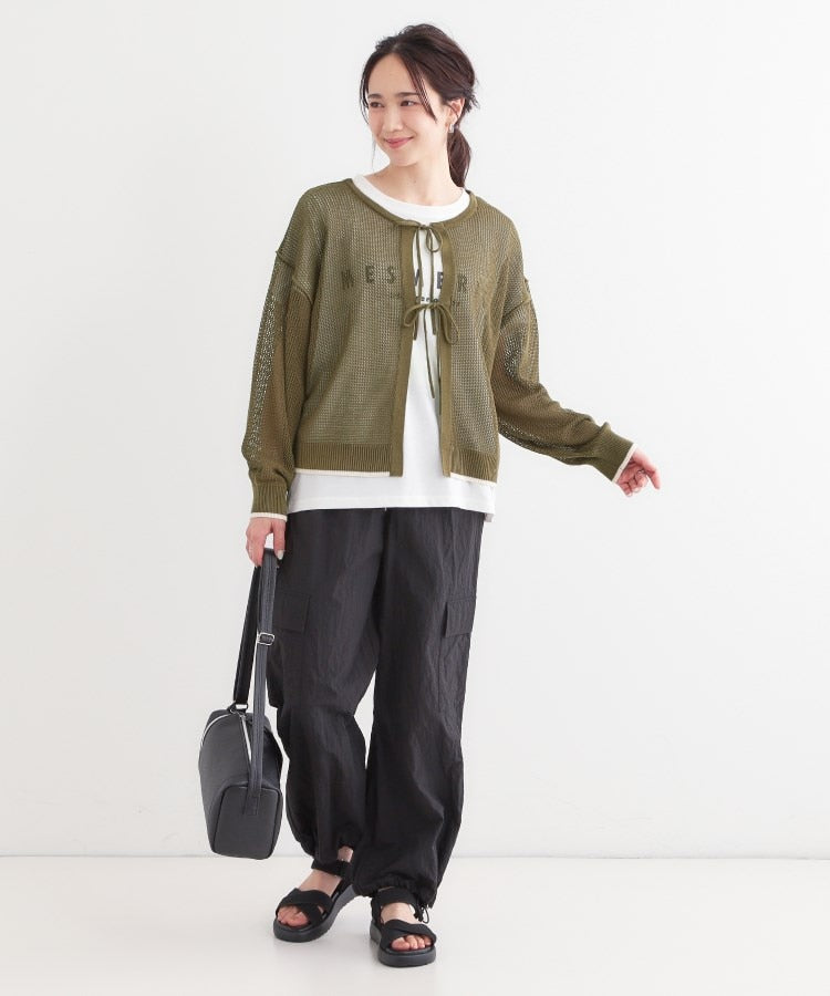 キューティーブロンド Cutie Blonde 【2点セット】メッシュ2WAYニット×ロゴTシャツセット （オレンジ(067)） オレンジ(067)