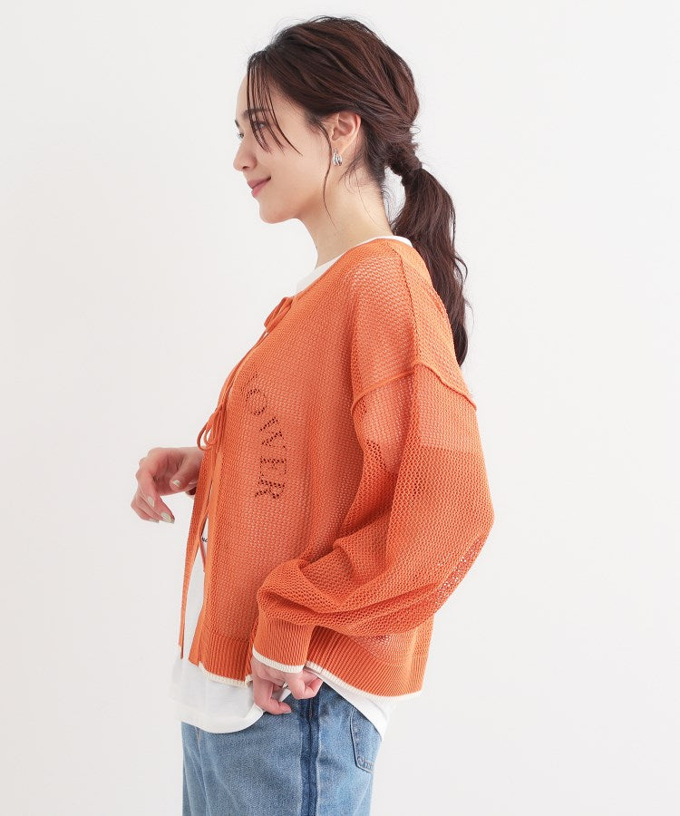 キューティーブロンド Cutie Blonde 【2点セット】メッシュ2WAYニット×ロゴTシャツセット （オリーブグリーン(026)） オリーブグリーン(026)