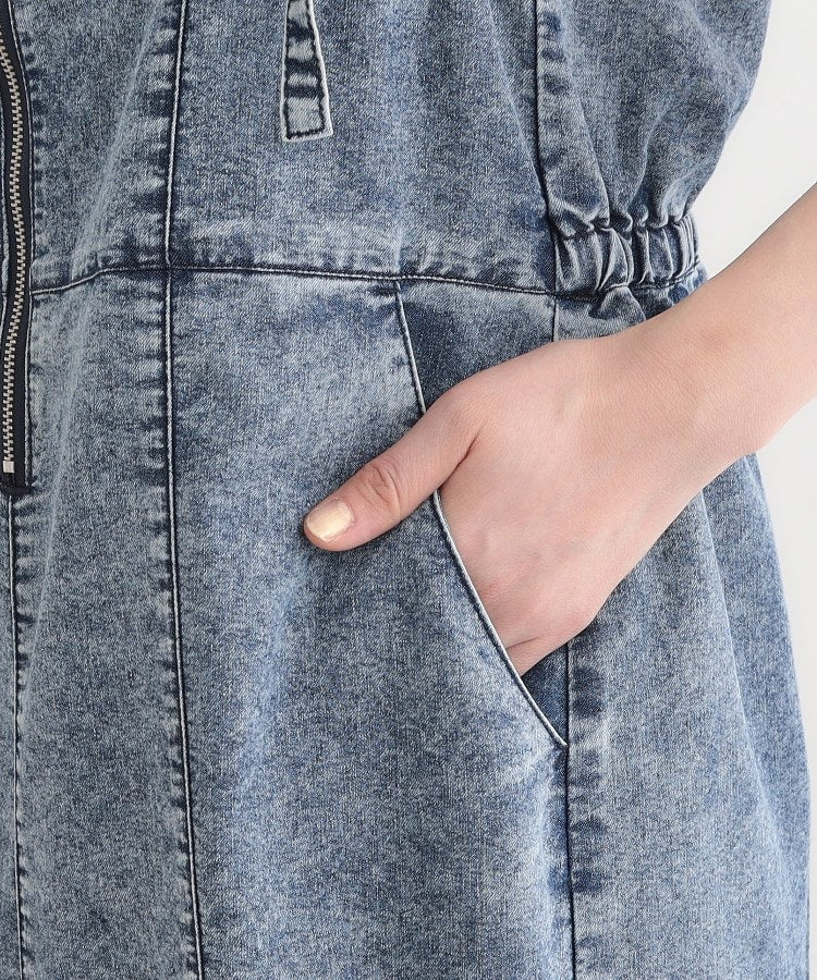 キューティーブロンド Cutie Blonde ライトオンスデニム ZIPキャミワンピース （ブルー(092)） ブルー(092)