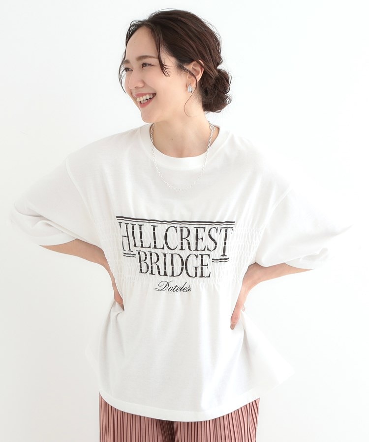 キューティーブロンド Cutie Blonde 胸シャーリング ロゴTシャツ （ホワイト(001)） ホワイト(001)