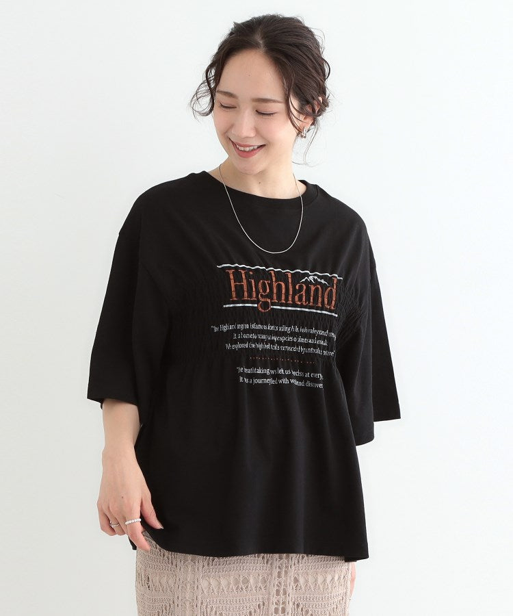 キューティーブロンド Cutie Blonde 胸シャーリング ロゴTシャツ （ホワイト(001)） ホワイト(001)