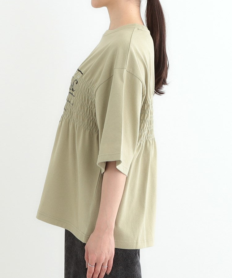 キューティーブロンド Cutie Blonde 胸シャーリング ロゴTシャツ （ホワイト(001)） ホワイト(001)