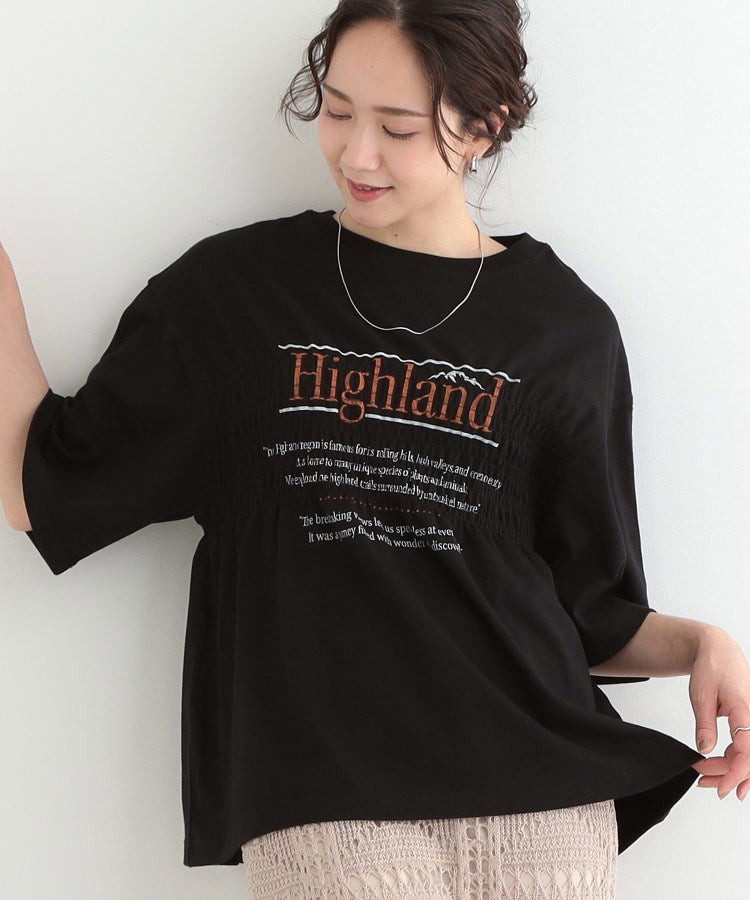 キューティーブロンド Cutie Blonde 胸シャーリング ロゴTシャツ （ホワイト(001)） ホワイト(001)
