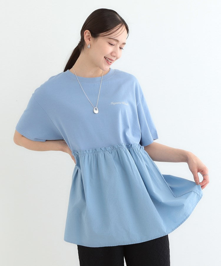 キューティーブロンド Cutie Blonde 切り替えリメイク風カットソー （ブルー(091)） ブルー(091)