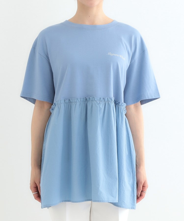 キューティーブロンド Cutie Blonde 切り替えリメイク風カットソー （ブルー(091)） ブルー(091)