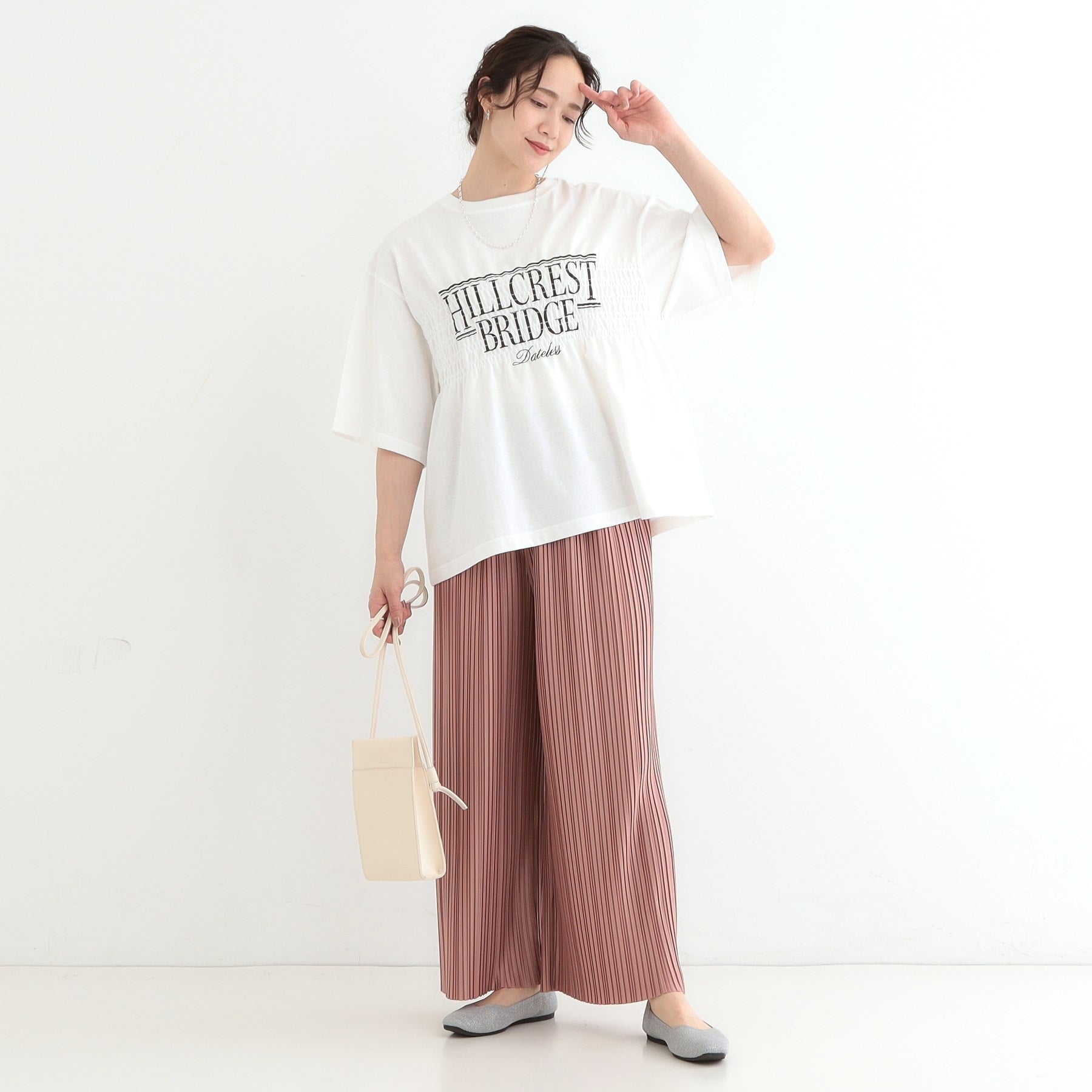 キューティーブロンド Cutie Blonde 胸シャーリング ロゴTシャツ （オリーブグリーン(026)） オリーブグリーン(026)