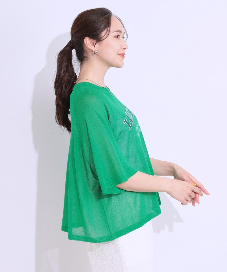 キューティーブロンド Cutie Blonde ラグランスリーブ ロゴシアーニット （オフホワイト(203)） オフホワイト(203)