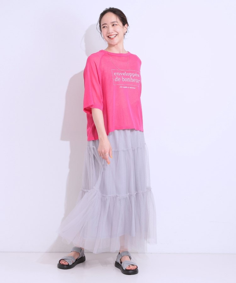 キューティーブロンド Cutie Blonde ラグランスリーブ ロゴシアーニット （オフホワイト(203)） オフホワイト(203)