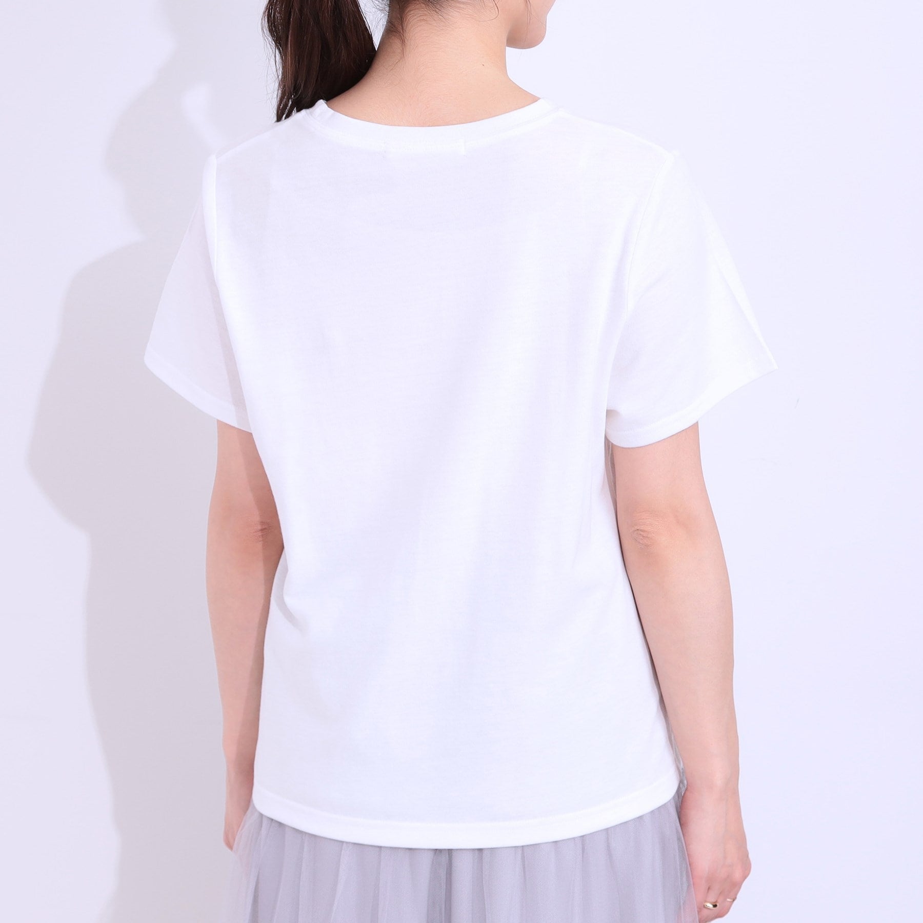 キューティーブロンド Cutie Blonde 【2点セット】ラメニットキャミ＆ロゴTシャツ （ホワイト(001)） ホワイト(001)