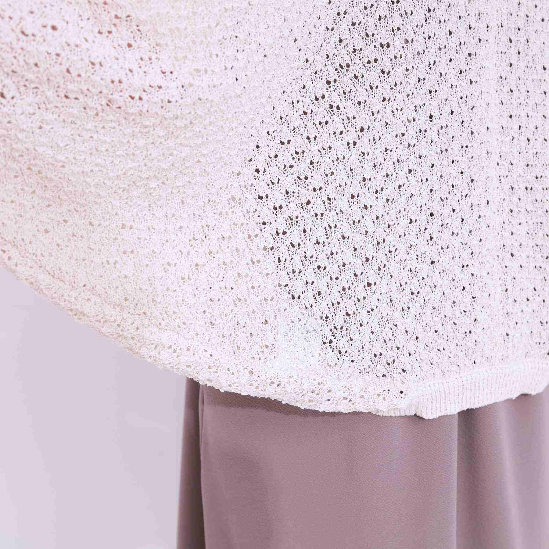 キューティーブロンド Cutie Blonde リネンライク 透かし編みボレロカーディガン （ミントグリーン(021)） ミントグリーン(021)