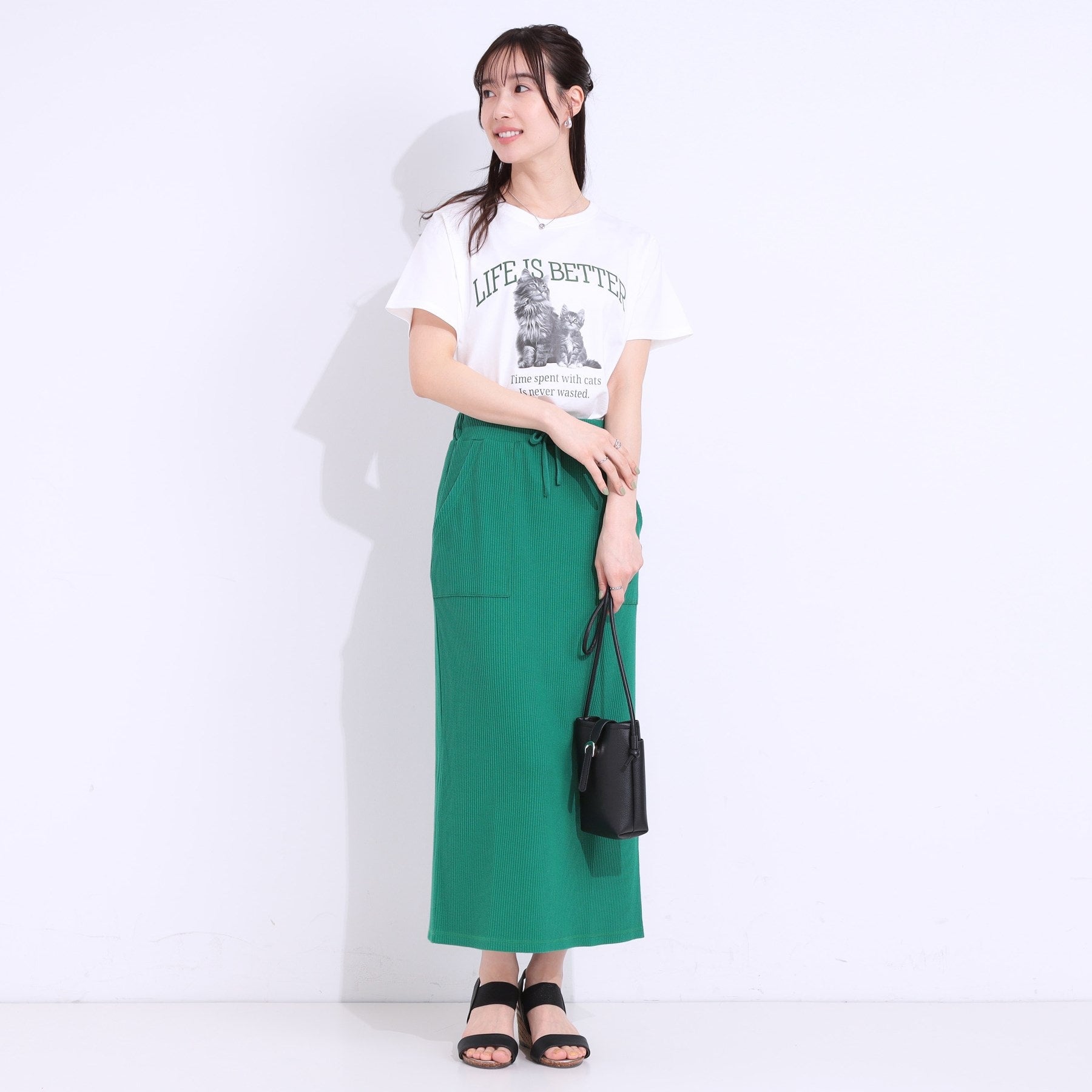 キューティーブロンド Cutie Blonde プリントアソートベーシックTシャツ （チャコールグレー(114)） チャコールグレー(114)
