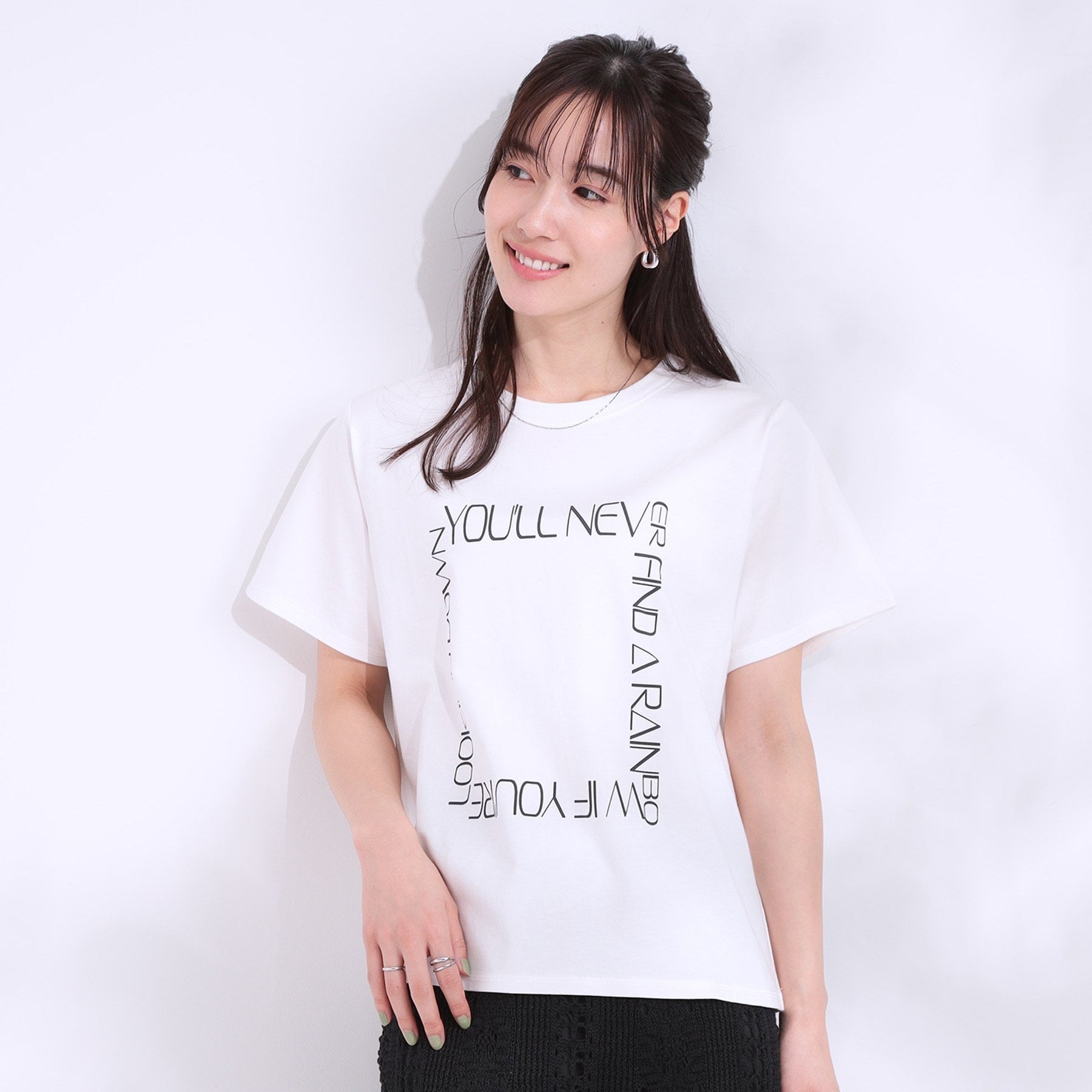 キューティーブロンド Cutie Blonde プリントアソートベーシックTシャツ （チャコールグレー(114)） チャコールグレー(114)